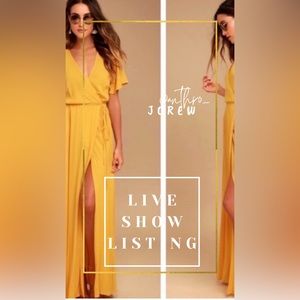 Lulus Marigold Wrap Dress L NWT